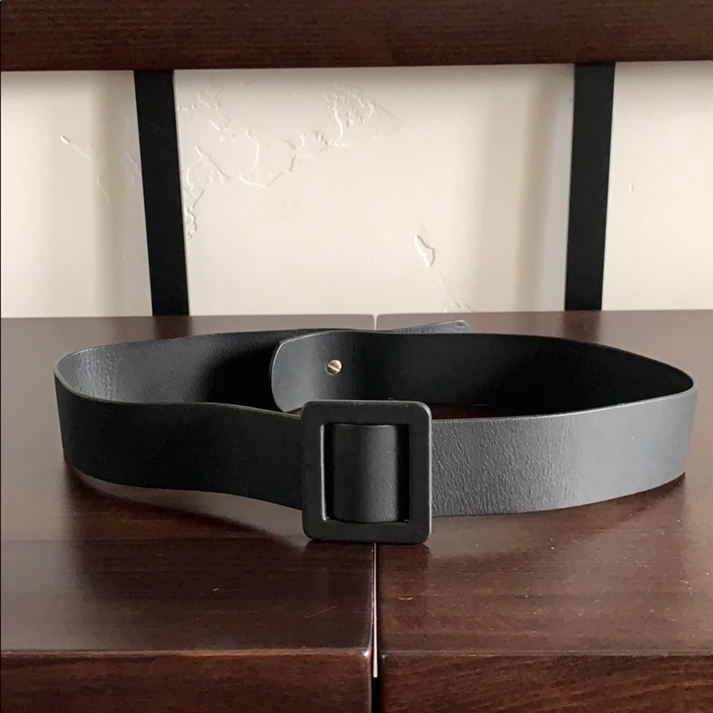 Marni black leather belt